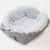 Lit Tapis Lavable Oreiller Doux pour Chat 2 en 1