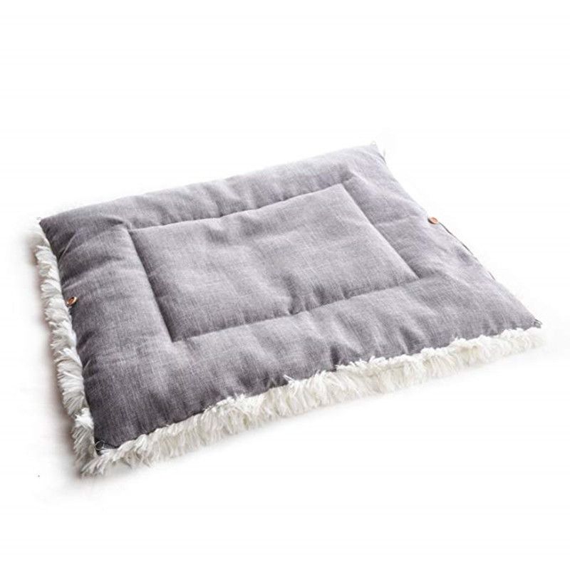 Lit Tapis Lavable Oreiller Doux pour Chat 2 en 1