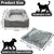 UAMLY Lit Tapis Lavable Oreiller Doux pour Chat 2 en 1