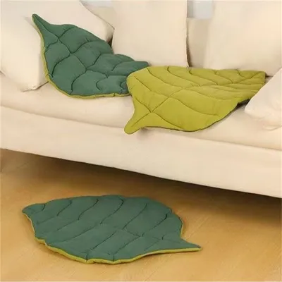 IntiMeg Tapis de lit en forme de feuille pour chien et chat