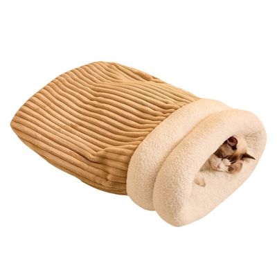 IntiMeg Niche semi - fermée en forme de sac de couchage pour chat