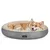 Feandrea Panier pour Chien Rond, Lit Chat Donuts, Diamètre 80 cm