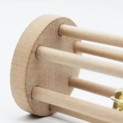 Pawzy Rouleau de Jeu en Bois pour petits rongeurs