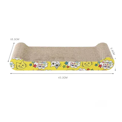 Pawzy Rascador para gatos de cartón corrugado (colores aleatorios)