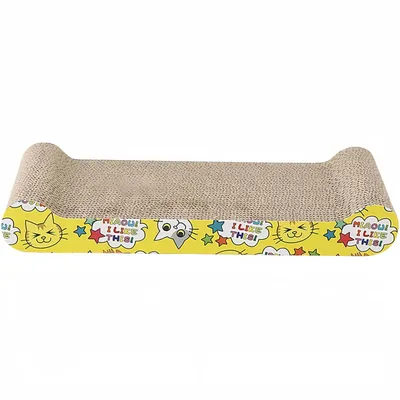 Pawzy Rascador para gatos de cartón corrugado (colores aleatorios)