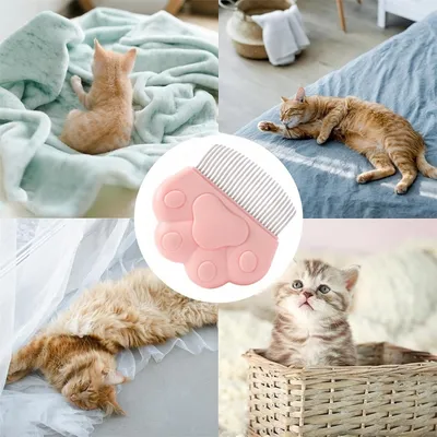 Pawzy Peigne démêlant pour chat Rose