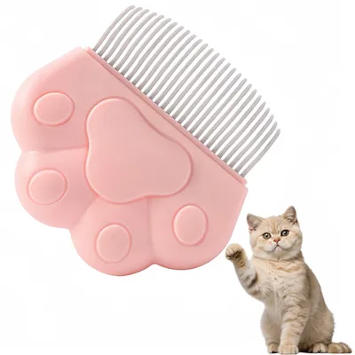 Pawzy Peigne démêlant pour chat Rose