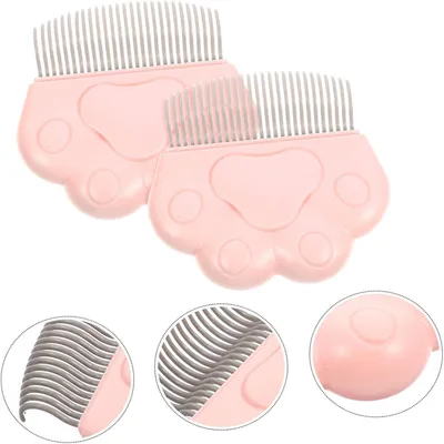 Pawzy Peigne démêlant pour chat Rose