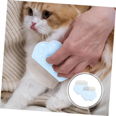 Pawzy Peigne démêlant pour chat Bleu