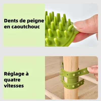 Pawzy Brosse de nettoyage et de massage pour chat