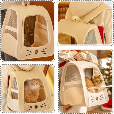 Pawzy Sac à chat en capsule spatiale portatif