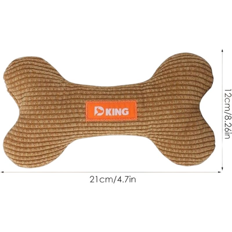 Pawzy Jouet en peluche chien - Os dentition interactif & apaisant