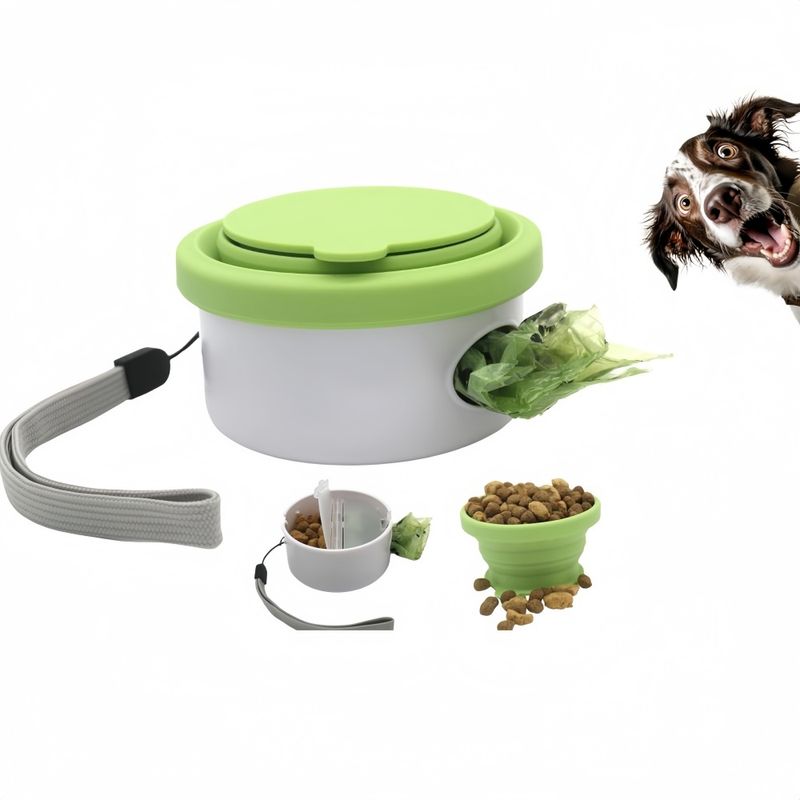 Pawzy Gamelle de voyage 3 en 1 pour chien