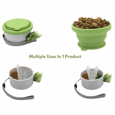 Pawzy Gamelle de voyage 3 en 1 pour chien