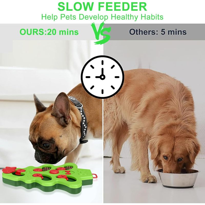 Pawzy Jouet éducatif chien - Grincement & slow food