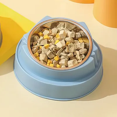 Pawzy Comedero elevado para gatos/perros - Acero inoxidable antideslizante