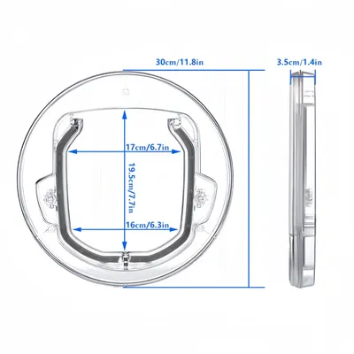 Pawzy Chatière à verrouillage 4 positions