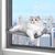 Pawzy Hamac pour chat - 4 ventouses & maille respirante