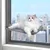 Pawzy Hamac pour chat - 4 ventouses & maille respirante