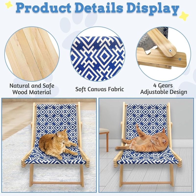 Pawzy Transat en bois pour chats