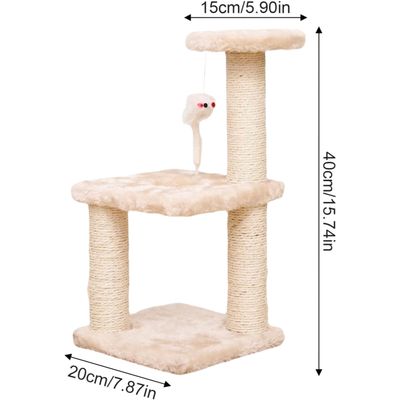Pawzy Arbre à chat mini - Structure multi-niveaux pour chaton
