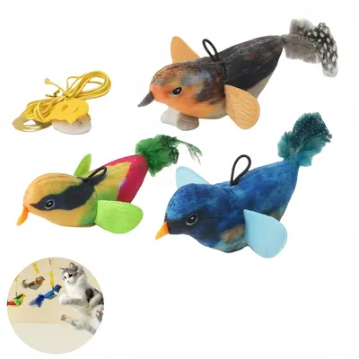 Pawzy Jouet pour chat imitation oiseau gazouillant
