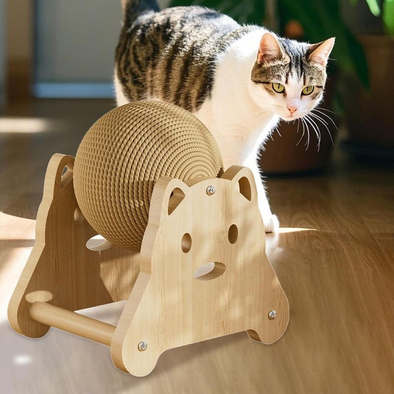 Pawzy Boule griffoir chat - Jouet interactif d'intérieur