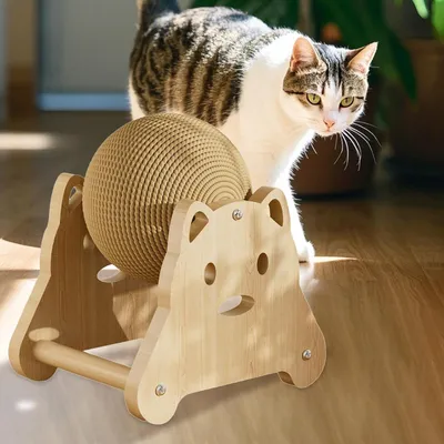 Pawzy Boule griffoir chat - Jouet interactif d'intérieur
