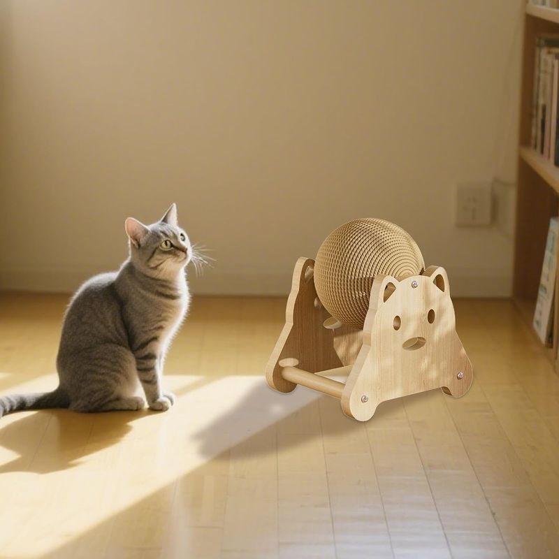Pawzy Boule griffoir chat - Jouet interactif d'intérieur