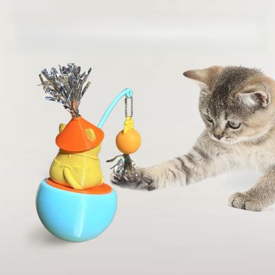 Pawzy Jouet interactif chat - Baguette, gobelet & balle stimulante