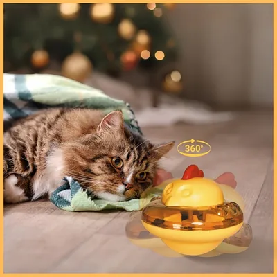 Pawzy Jouet balle de nourriture pour chat Tumbler