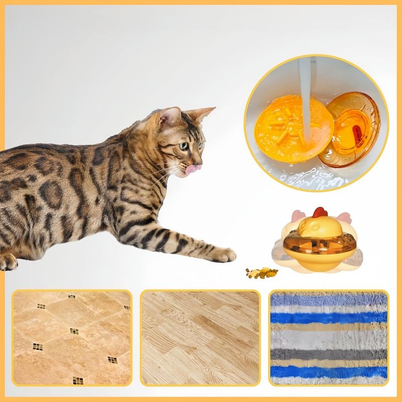 Pawzy Jouet balle de nourriture pour chat Tumbler