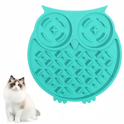 Pawzy Tapis de léchage Hibou pour chien et chat