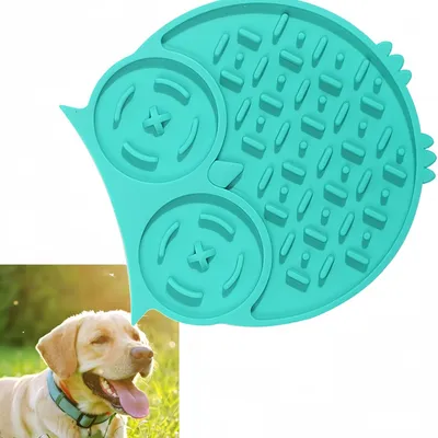 Pawzy Tapis de léchage Hibou pour chien et chat