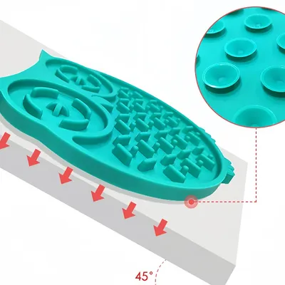 Pawzy Tapis de léchage Hibou pour chien et chat