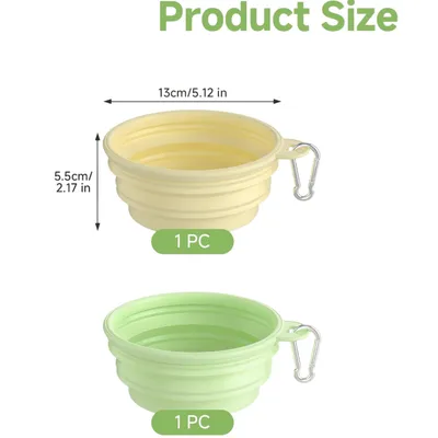 Pawzy Kit voyage - 2 bols pliables pour chien