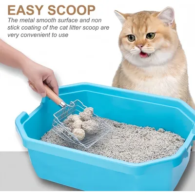 Pawzy Pelle métal premium - Nettoyage facile litière chat