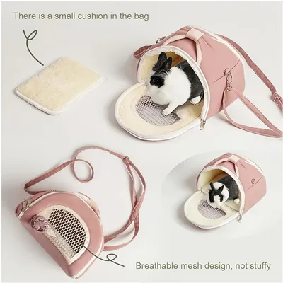 Pawzy Sac pour petits animaux rose