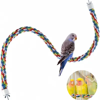Pawzy Perchoir en corde pour perroquets