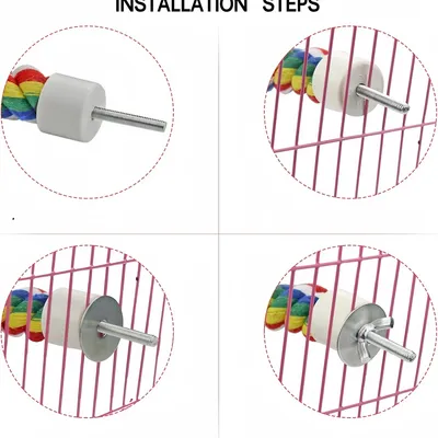 Pawzy Perchoir en corde pour perroquets
