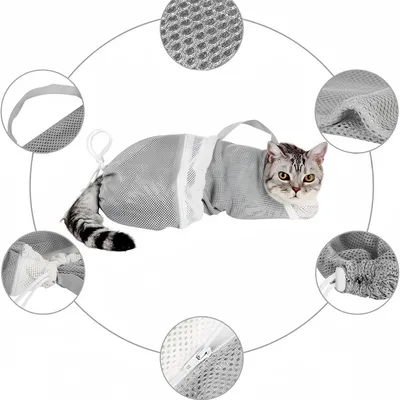 Pawzy Sac de douche pour chat