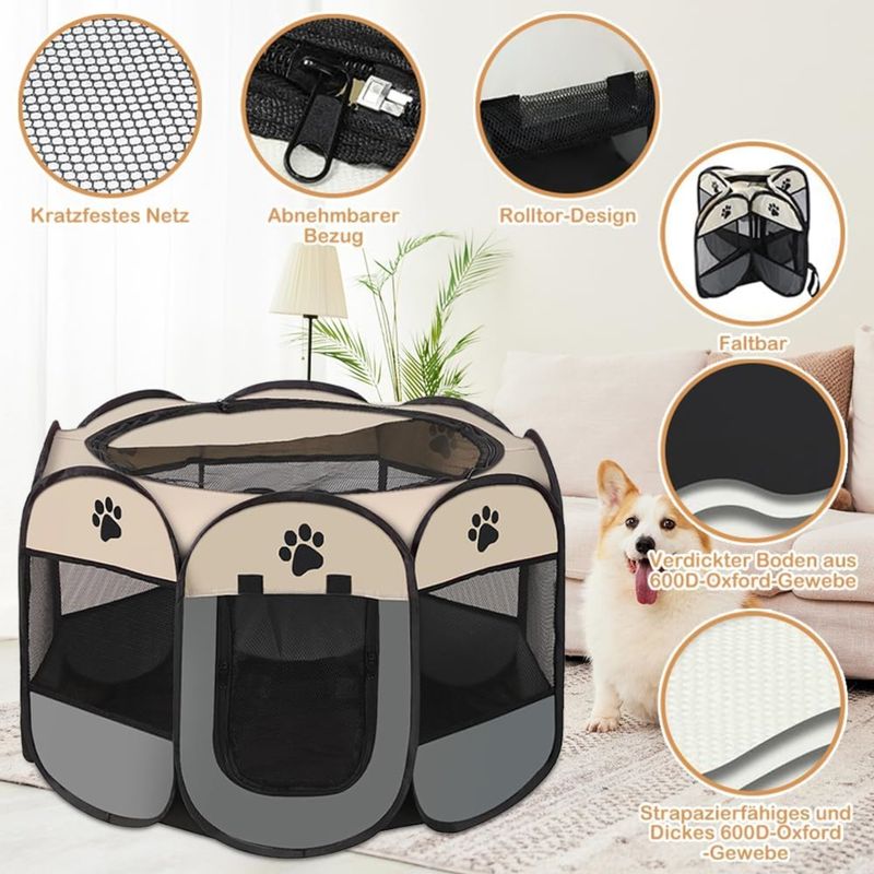 Pawzy Parc portable pour chien
