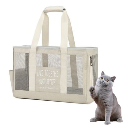 Pawzy Sac à chat respirant pour l'été