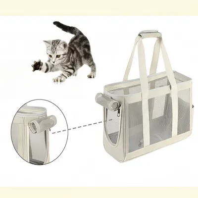 Pawzy Sac à chat respirant pour l'été