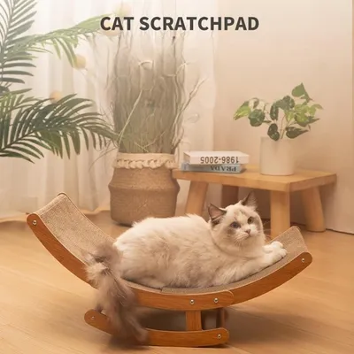 Pawzy Rascador para gatos 2 en 1: cartón resistente y área de juegos