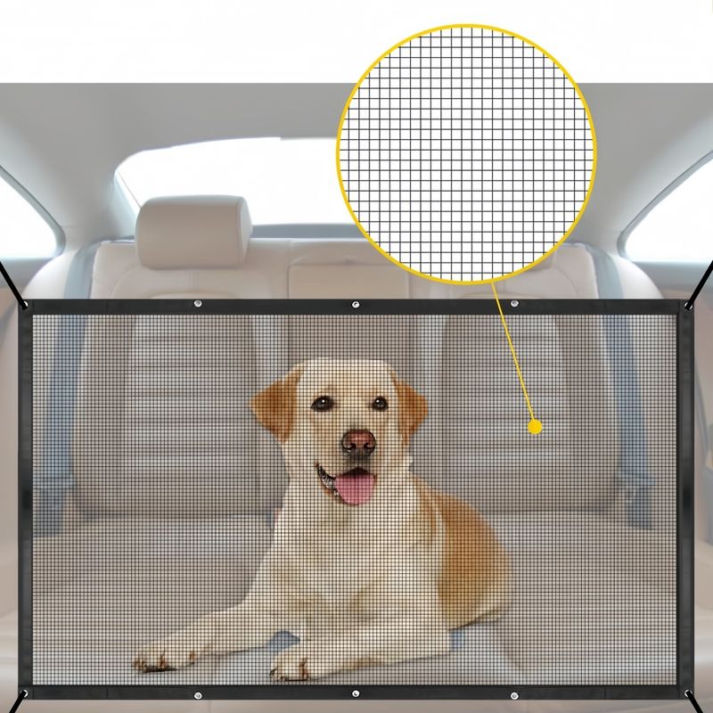 Pawzy Filet de sécurité pour voiture pour chats et chiens