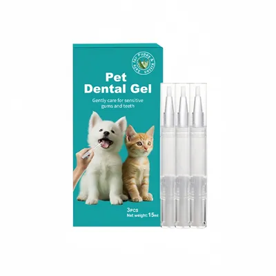 Pawzy Gel dentaire avec brosse pour chiot et chaton