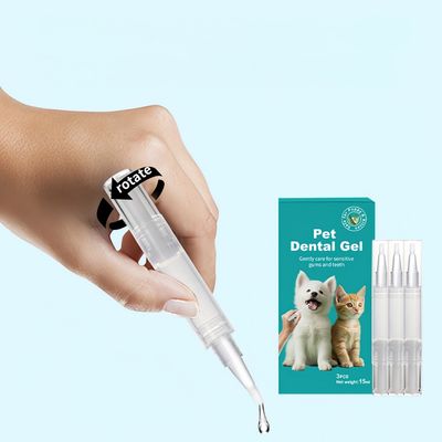 Pawzy Gel dentaire avec brosse pour chiot et chaton