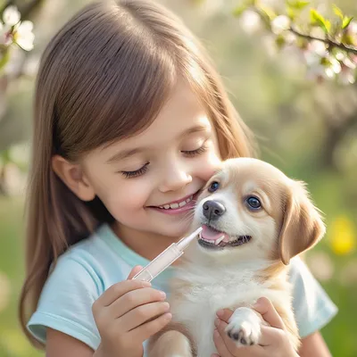 Pawzy Gel dentaire avec brosse pour chiot et chaton