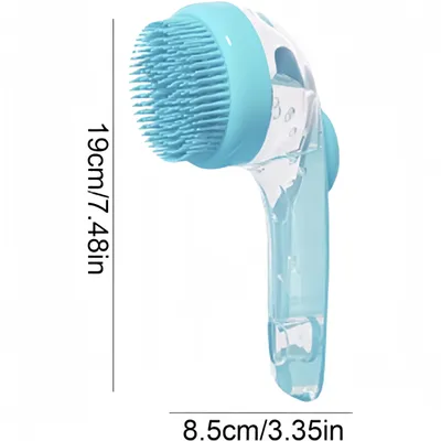 Pawzy Brosse toilettage longue - Pour bain et massage canin
